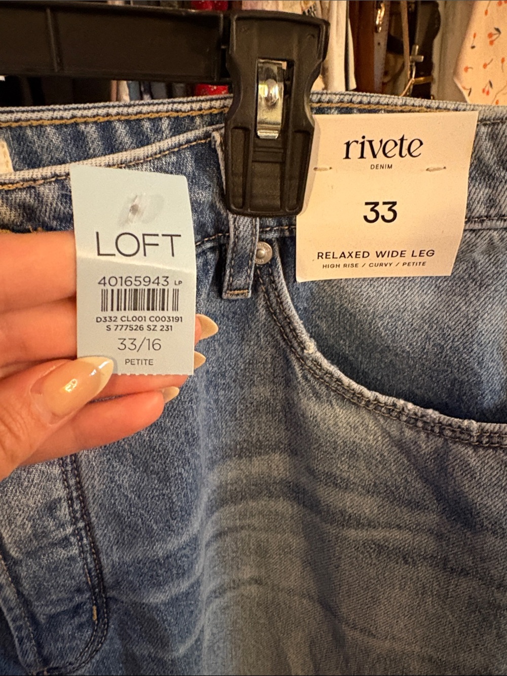 LOFT Light Wash Wide Leg Jeans - Women's Flared Hem - Picture 2 of 4